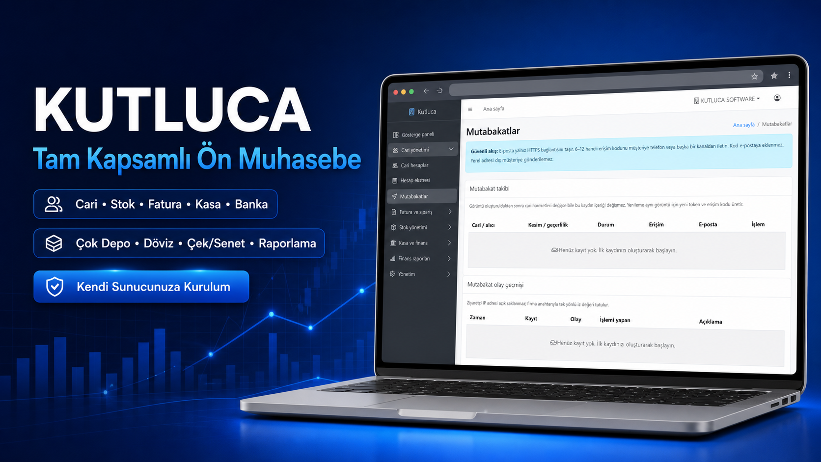 KUTLUCA Tam Kapsamlı Ön Muhasebe Yazılımı